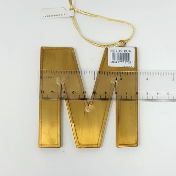 M Initial Holiday Ornament or Tag - Picture 8 of 8